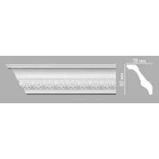 Плинтус потолочный с орнаментом Decomaster 95023/36 (80х78х2400мм)