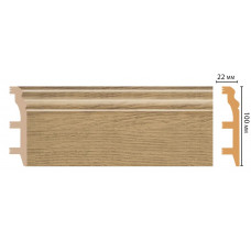 Цветной напольный плинтус Decomaster D232-83 ШК/14 (100*22*2400 мм)