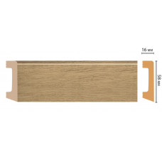 Цветной напольный плинтус Decomaster D234-83 ДМ (58*16*2400 мм)
