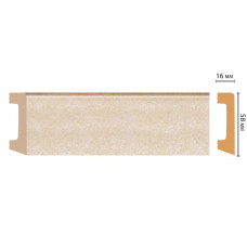 Цветной напольный плинтус Decomaster D234-18D ДМ (58*16*2400 мм)